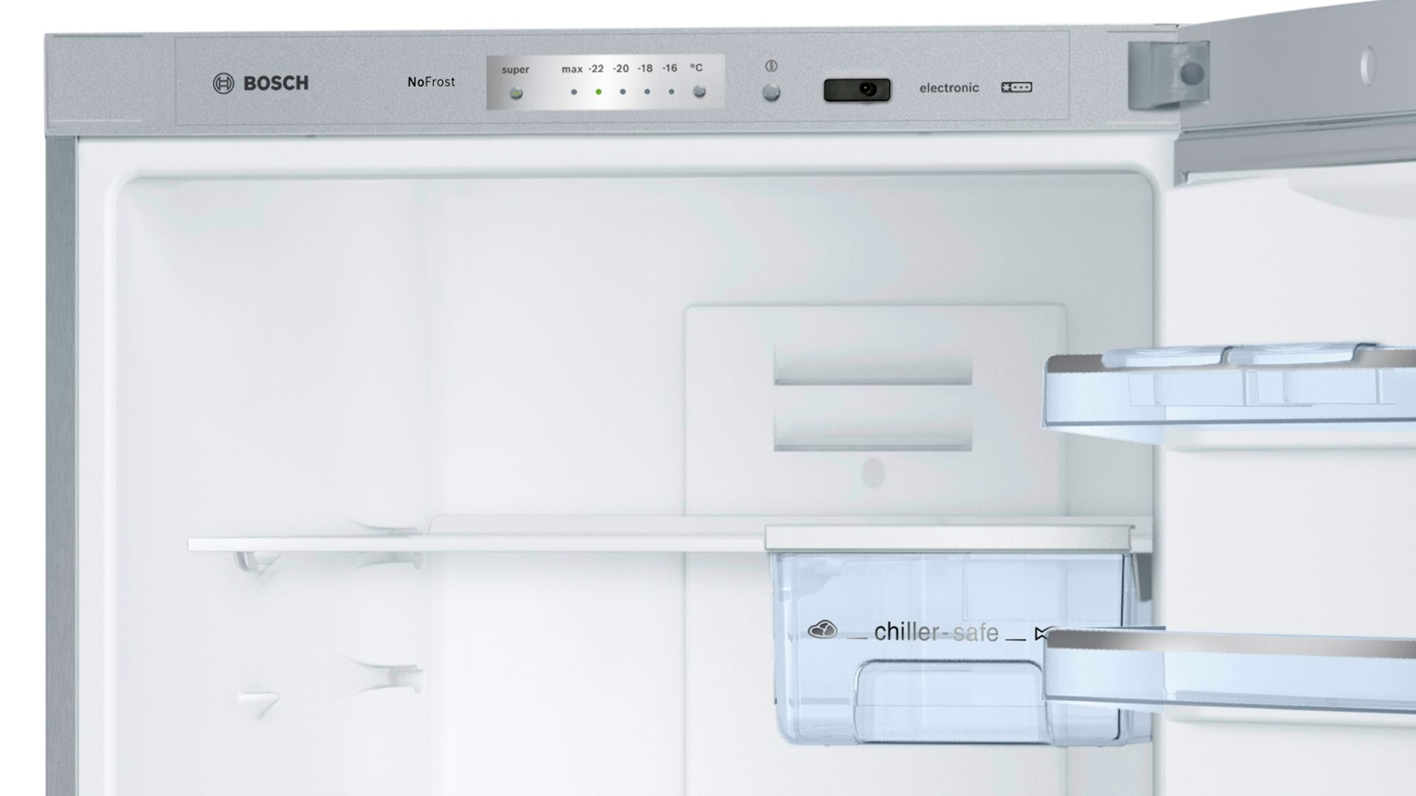 Bosch: Serie | 4 NoFrost, Bottom freezerDoor color Stainless steel look KGN57VL20M - Image 2