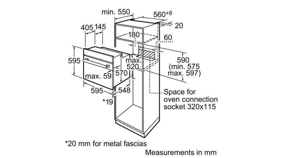 Bosch: Serie | 2 built-in Stainless steel Electric Oven, 60cm HBN211E2M - Image 3